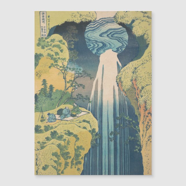 Hokusai Amida Falls Japan Waterfall  (Front)