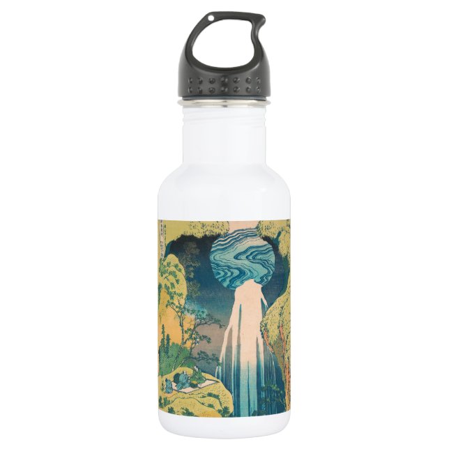 Hokusai Amida Falls Japan Waterfall  532 Ml Water Bottle (Front)