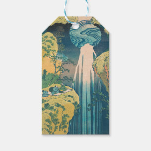 Hokusai Amida Falls Japan Waterfall  Gift Tags