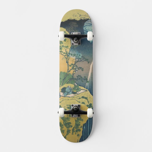 Hokusai Amida Falls Japan Waterfall  Skateboard (Front)
