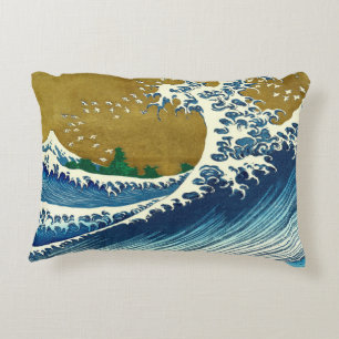 Hokusai Big Wave Japan Japanese Art Accent Pillow