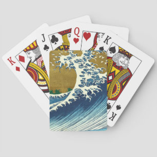Hokusai Big Wave Japan Japanese Art Playing Cards