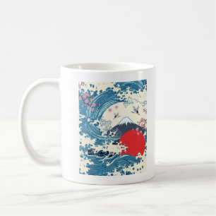 Hokusai Big Wave Retro Japanese Art Coffee Mug