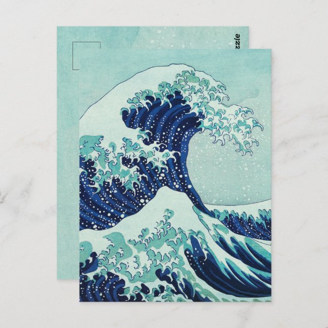 Hokusai Blue Waves Postcard (Front/Back)