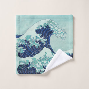 Hokusai Blue Waves Wash Cloth