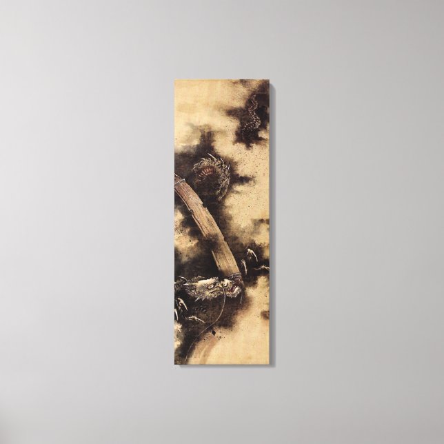 Hokusai Dragon Canvas Print (Front)