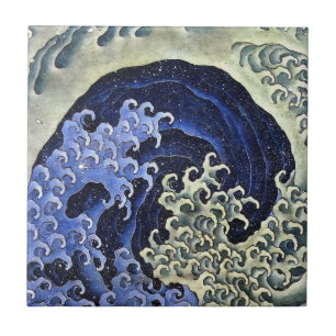 Hokusai Feminine Wave Japanese Vintage Fine Art Tile
