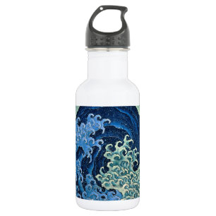 Hokusai Feminine Wave Vintage Ocean  532 Ml Water Bottle