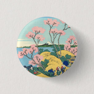 Hokusai Fuji from Gotenyama on the Tōkaidō 1 Inch Round Button