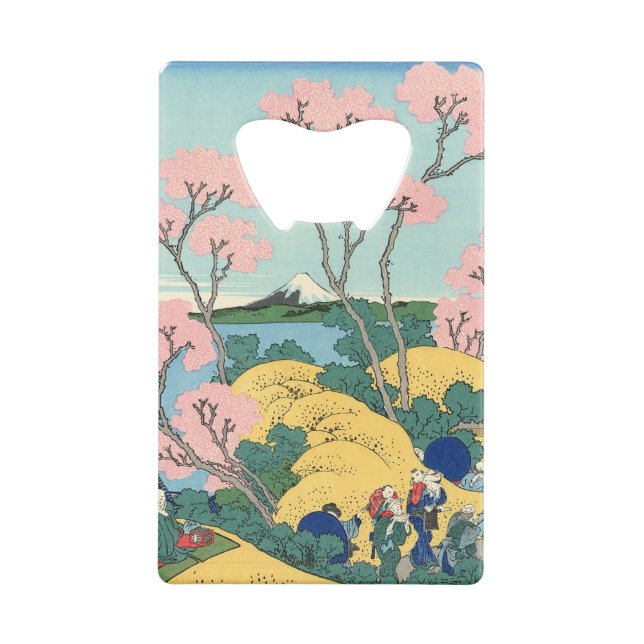 Hokusai Fuji from Gotenyama on the Tōkaidō    Credit Card Bottle Opener (Back)