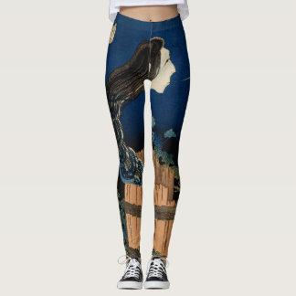 HOKUSAI GHOST WOODBLOCK IMPRIMER Leggings