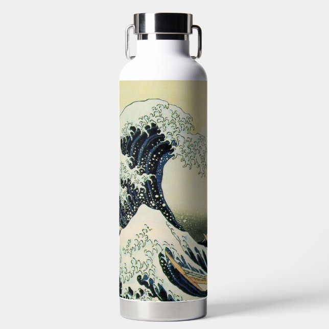 Hokusai Great Wave Insulated Bottle (Front)