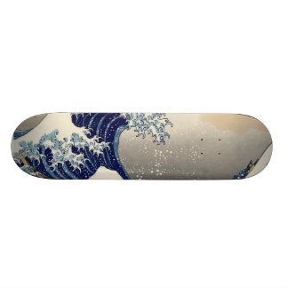 Hokusai Great Wave Off Kanagawa Katsushika Tsunami Skateboard
