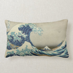 Hokusai: Great Wave Off Kanagawa Lumbar Pillow