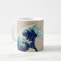Hokusai Great Wave off Kanagawa. Vintage japan art