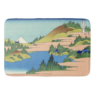 Hokusai Hakone Lake in Sagami Province   Bath Mat