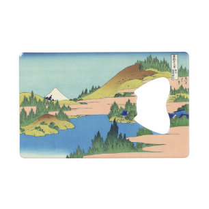 Hokusai Hakone Lake in Sagami Province Credit Card Bottle Opener