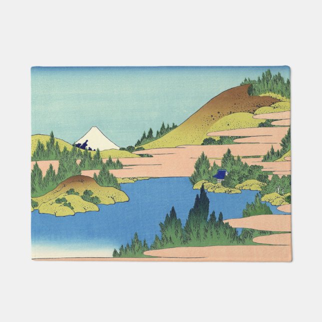 Hokusai Hakone Lake in Sagami Province   Doormat (Front)