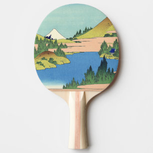 Hokusai Hakone Lake in Sagami Province  Ping Pong Paddle