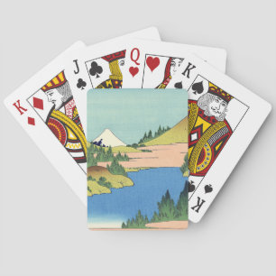 Hokusai Hakone Lake in Sagami Province   Playing Cards
