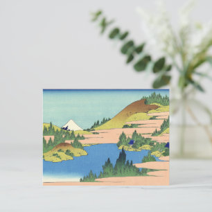 Hokusai Hakone Lake in Sagami Province Postcard
