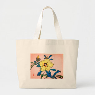 HOKUSAI JAPANESE WOODBLOCK FLOWER Tote Bag