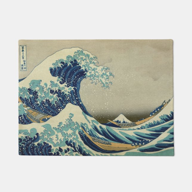 Hokusai Katsushika - Great Wave Doormat (Front)