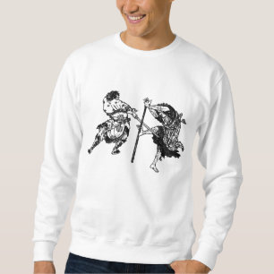 Hokusai manga samurai 1 sweatshirt