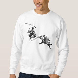 Hokusai manga samurai 2 sweatshirt