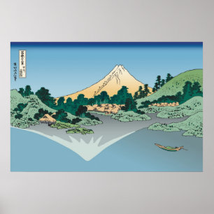 Hokusai Mount Fuji in Lake Kawaguchi Poster
