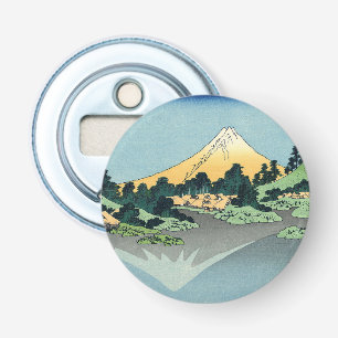 Hokusai Mount Fuji reflects in Lake Kawaguchi Bottle Opener
