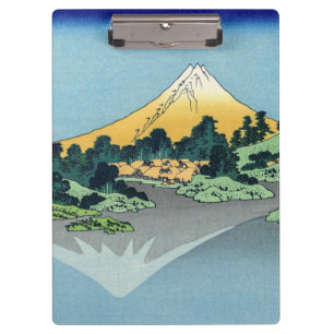 Hokusai - Mount Fuji Reflects in Lake Kawaguchi Clipboard