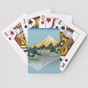 Hokusai - Mount Fuji Reflects in Lake Kawaguchi Playing Cards