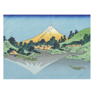 Hokusai - Mount Fuji Reflects in Lake Kawaguchi Tablecloth