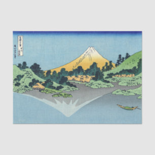 Hokusai - Mount Fuji Reflects in Lake Kawaguchi Tissue Paper
