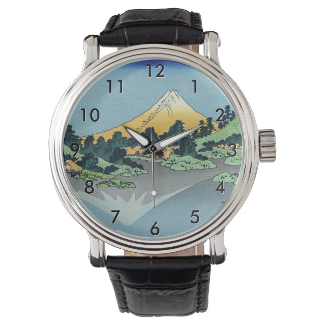 Hokusai - Mount Fuji Reflects in Lake Kawaguchi Watch (Front)