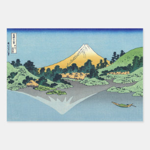 Hokusai - Mount Fuji Reflects in Lake Kawaguchi Wrapping Paper Sheet