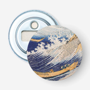 Hokusai Ocean Waves Sea Boats Bottle Opener
