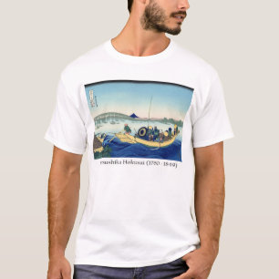 Hokusai on Mt. Fuji, - Sunset across the Ryogoku T-Shirt