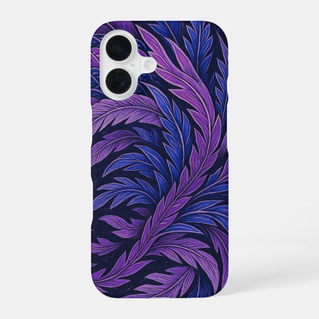 Hokusai Phoenix Purple　Jpan　Art iPhone 16 Case (Back)