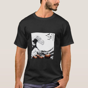 Hokusai s Great Wave Spooky Cats T Shirt