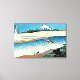 Hokusai - Tama river in the Musashi province Canvas Print