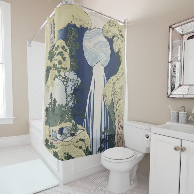 Hokusai - The Amida Falls Landscape Fine Art (In Situ)