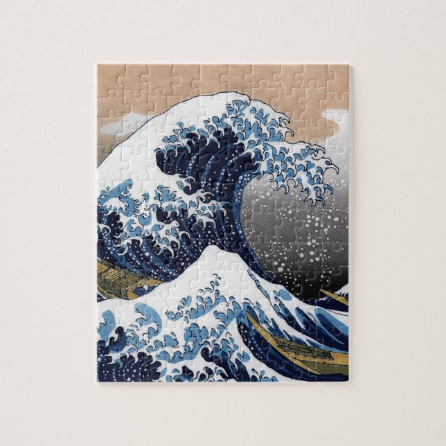 Hokusai , "The Great Wave off Kanagawa" Jigsaw Puzzle (Vertical)