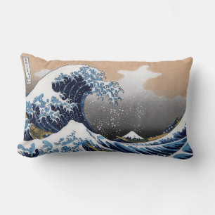 Hokusai , "The Great Wave off Kanagawa" Lumbar Pillow