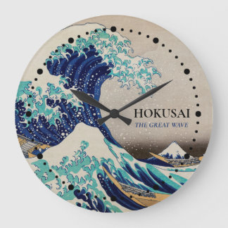 Hokusai's The Great Wave Wall Horloge