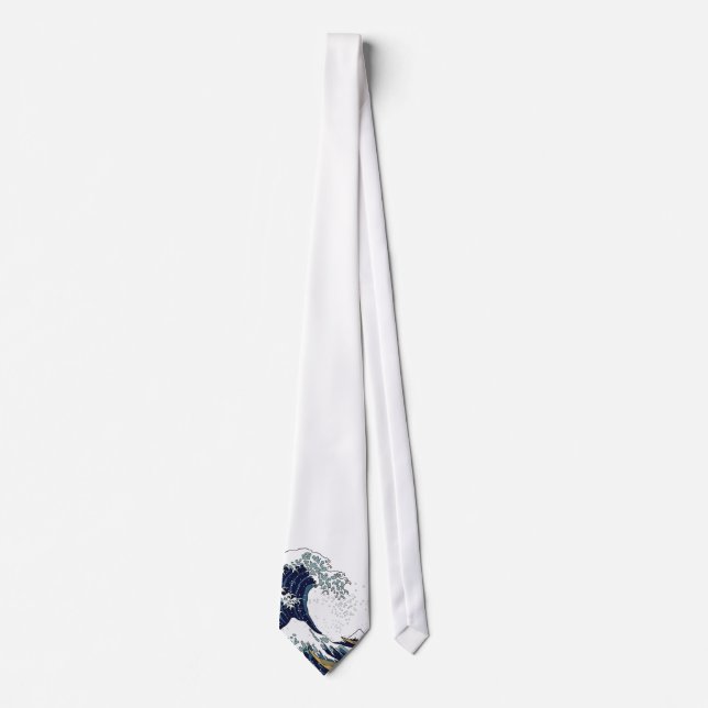 Hokusai's wave tie (Front)