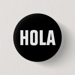 Hola 1 Inch Round Button