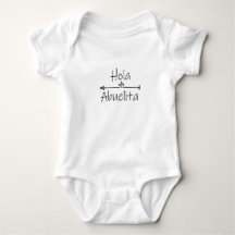 Hola Abuelita, Grandma baby,Gender Reveal gift 