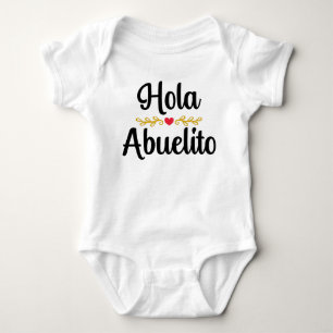 Hola Abuelito Baby Bodysuit